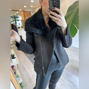 Armani Exchange Faux Leather Jacket